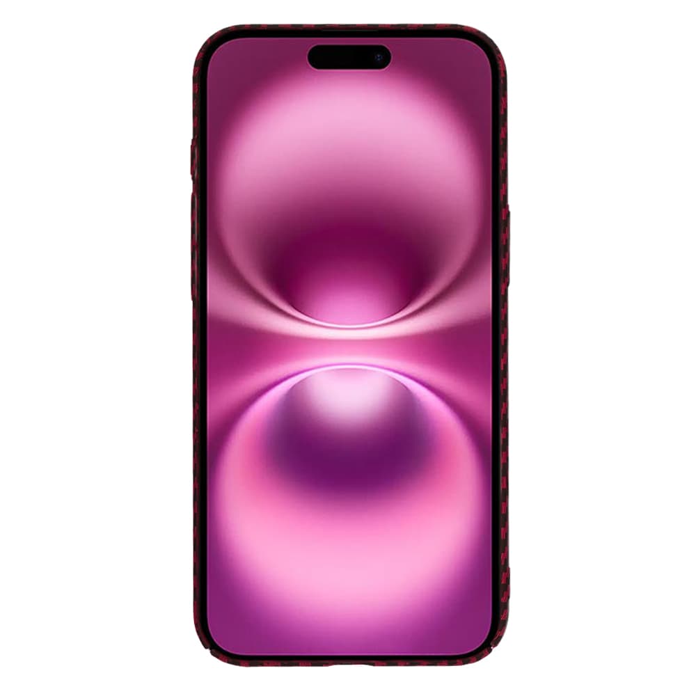 Techsuit Carbonite FiberShell iPhone 16 Plus červený - náhled 2