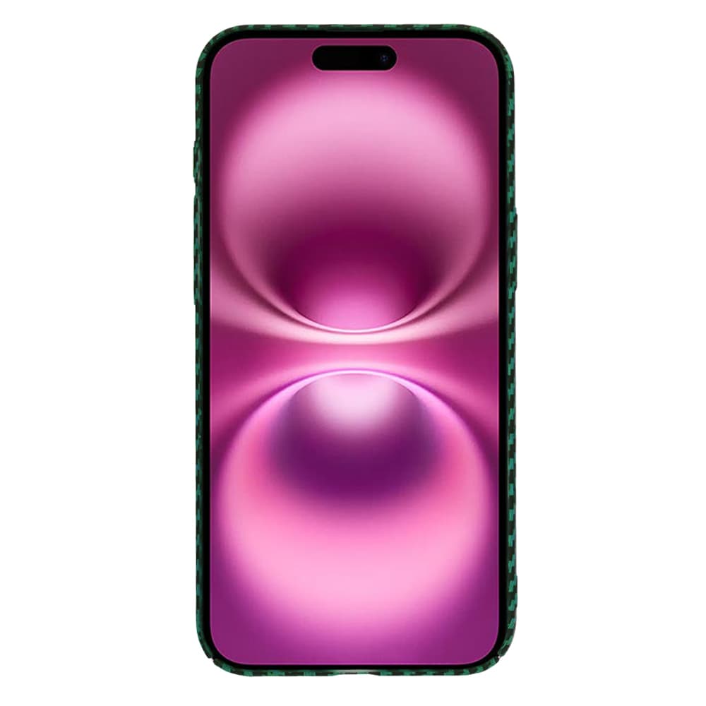 Techsuit Carbonite FiberShell pouzdro iPhone 16 Plus zelené - náhled 2
