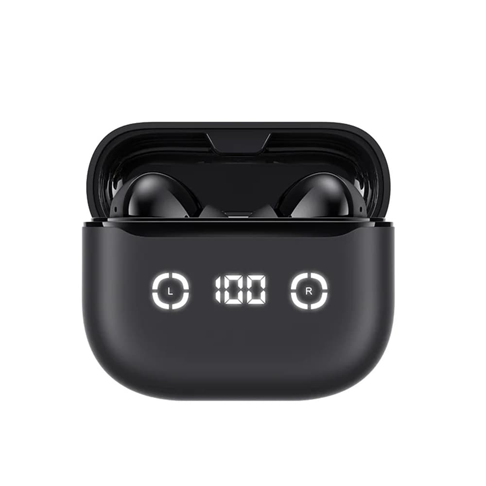 Havit bezdrátová sluchátka TW984 Bluetooth 5.4 ANC digitální displej černá - náhled 2