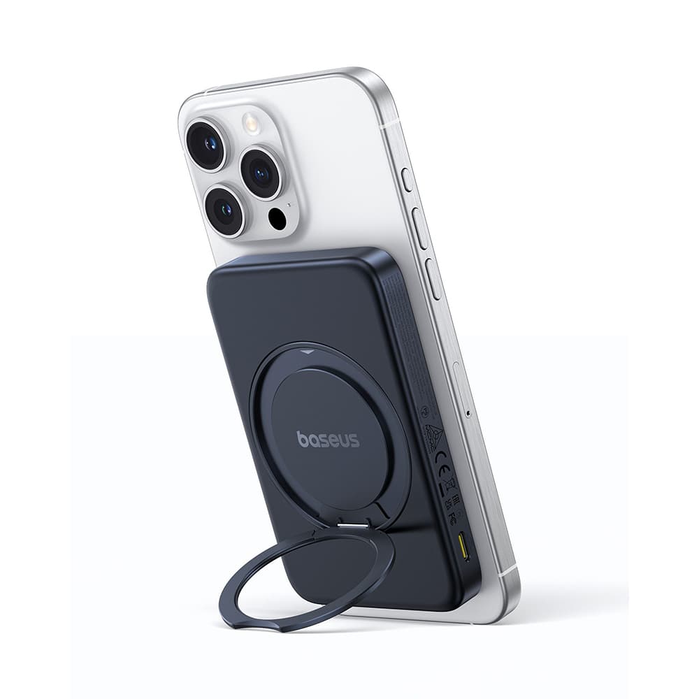 Baseus Power Bank PicoGo 5000mAh 20W s otočným stojánkem černá - náhled 2