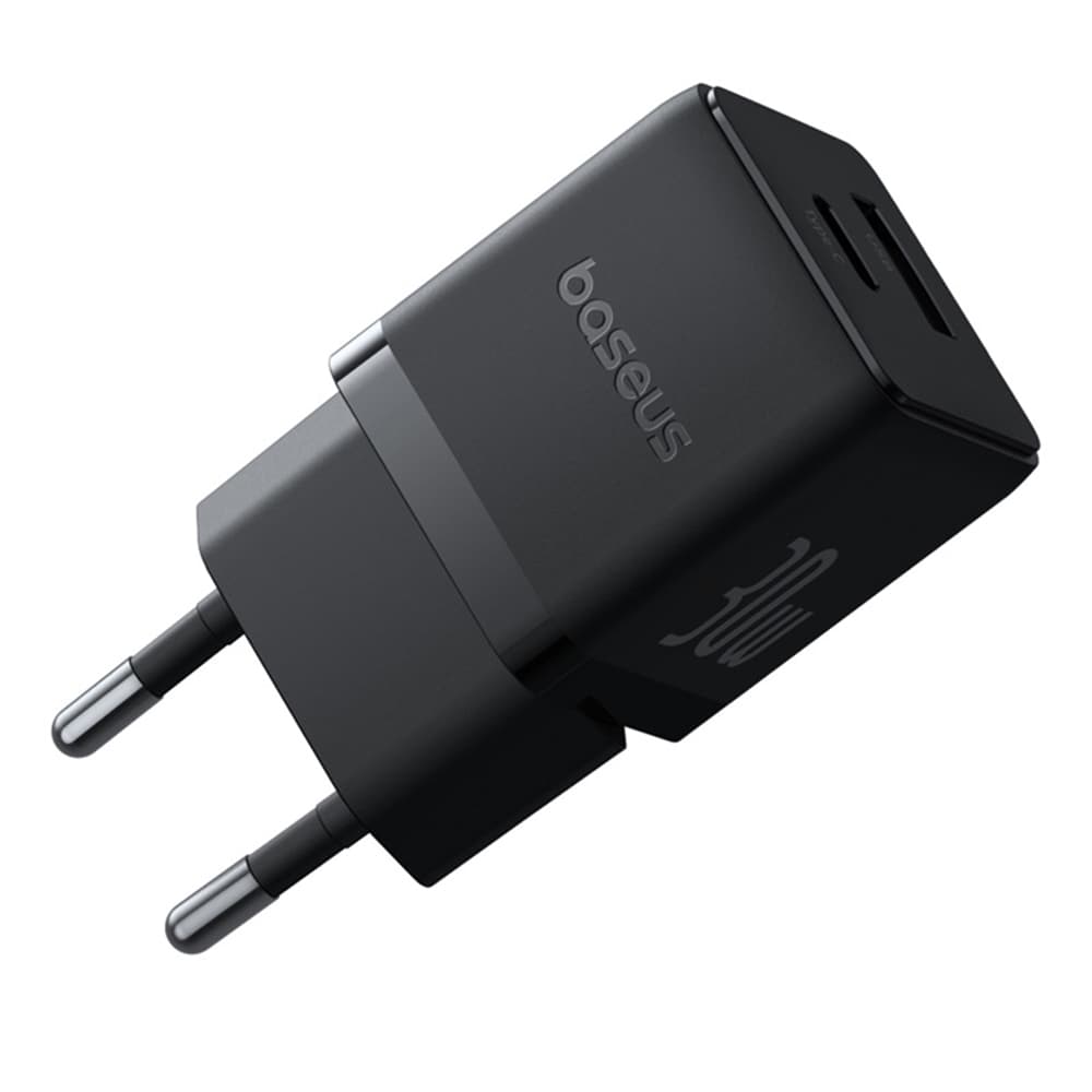 Nabíječka na zeď Baseus Palm 2v1 USB Type-C 30W černá Cluster - náhled 2