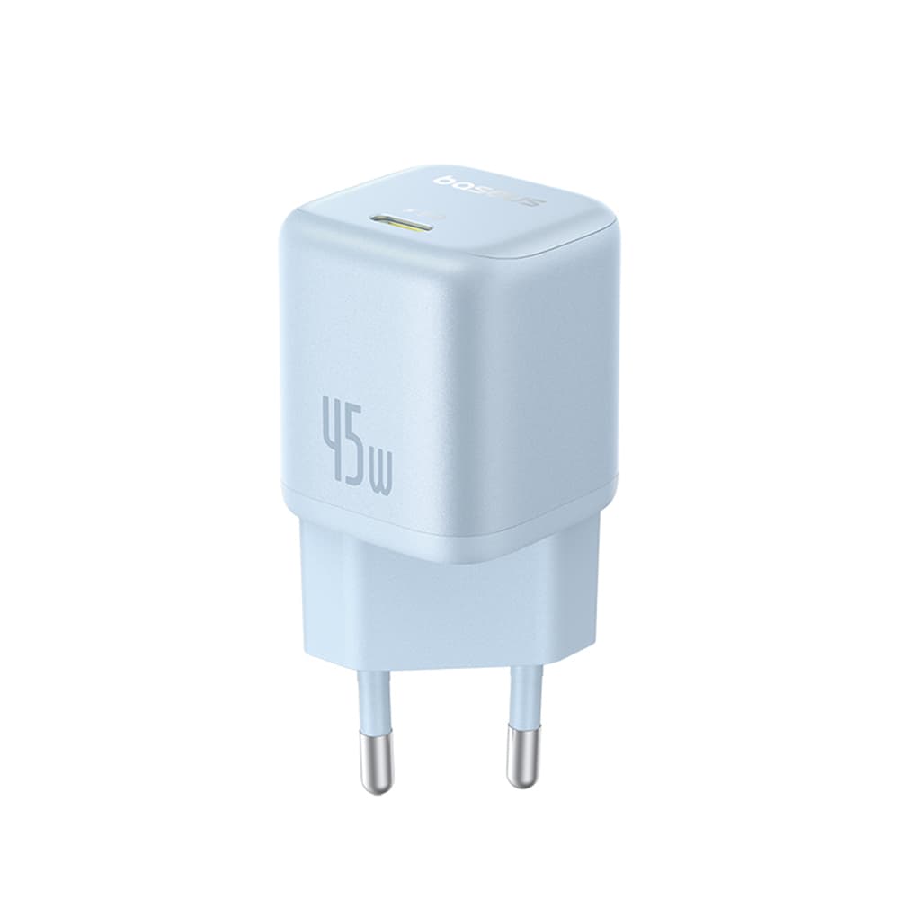 Nabíječka Baseus Wall Charger PicoGo 45W USB-C modrá Galaxy - náhled 2