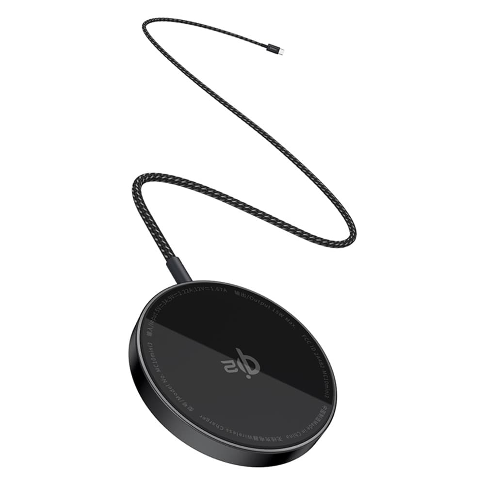 Baseus Magnetic Wireless Charger Simple Mini4 Air 15W černá - náhled 2