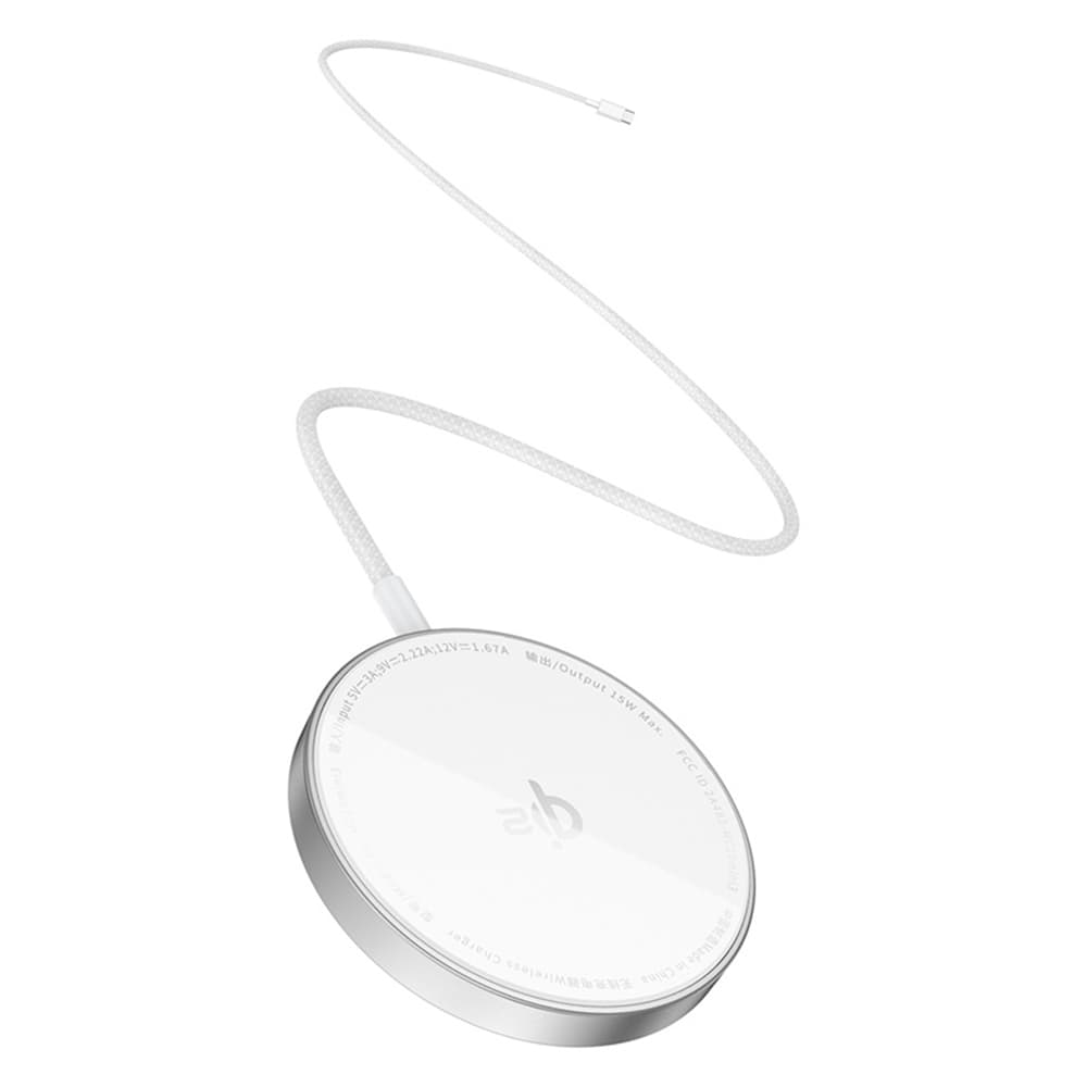 Baseus Magnetic Wireless Charger Simple Mini4 Air 15W mrazivě stříbrná - náhled 2