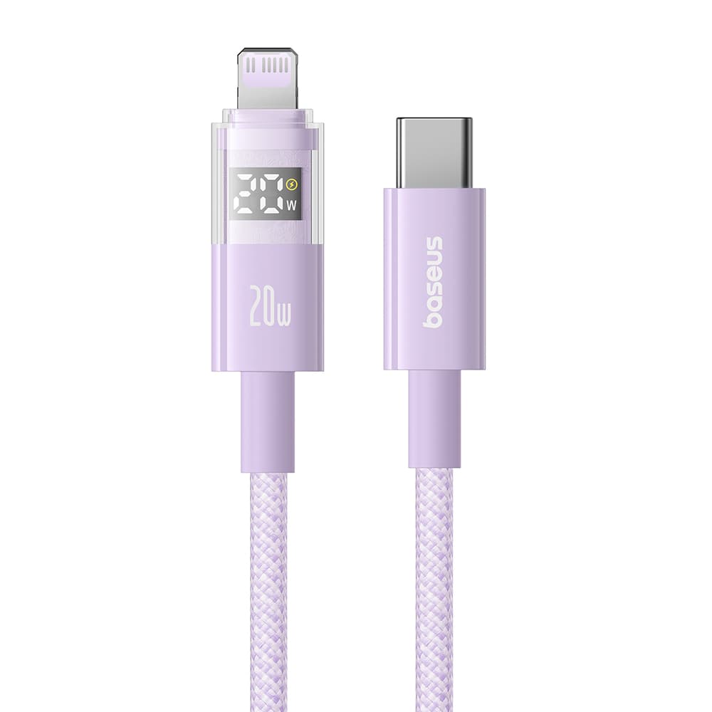 Baseus Data Cable Display 2 20W 2m Nebula fialová - náhled 2