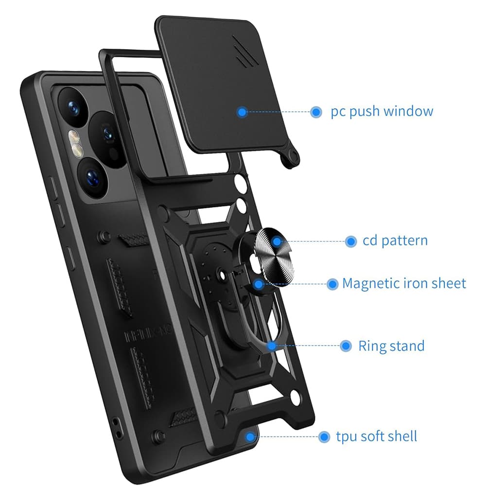 Techsuit CamShield Series pouzdro Xiaomi Redmi Note 14 5G modré - náhled 2