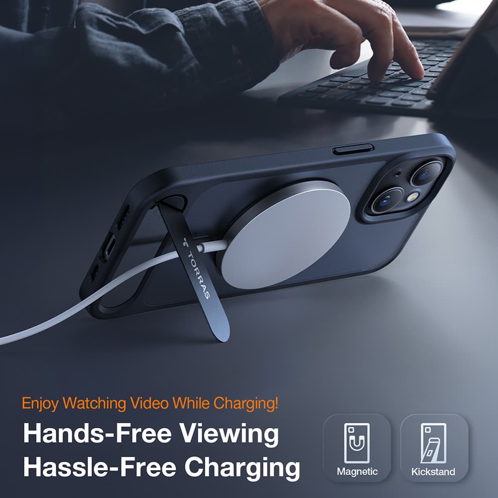 Torras Pstand MagSafe pro iPhone 15 černý - náhled 2