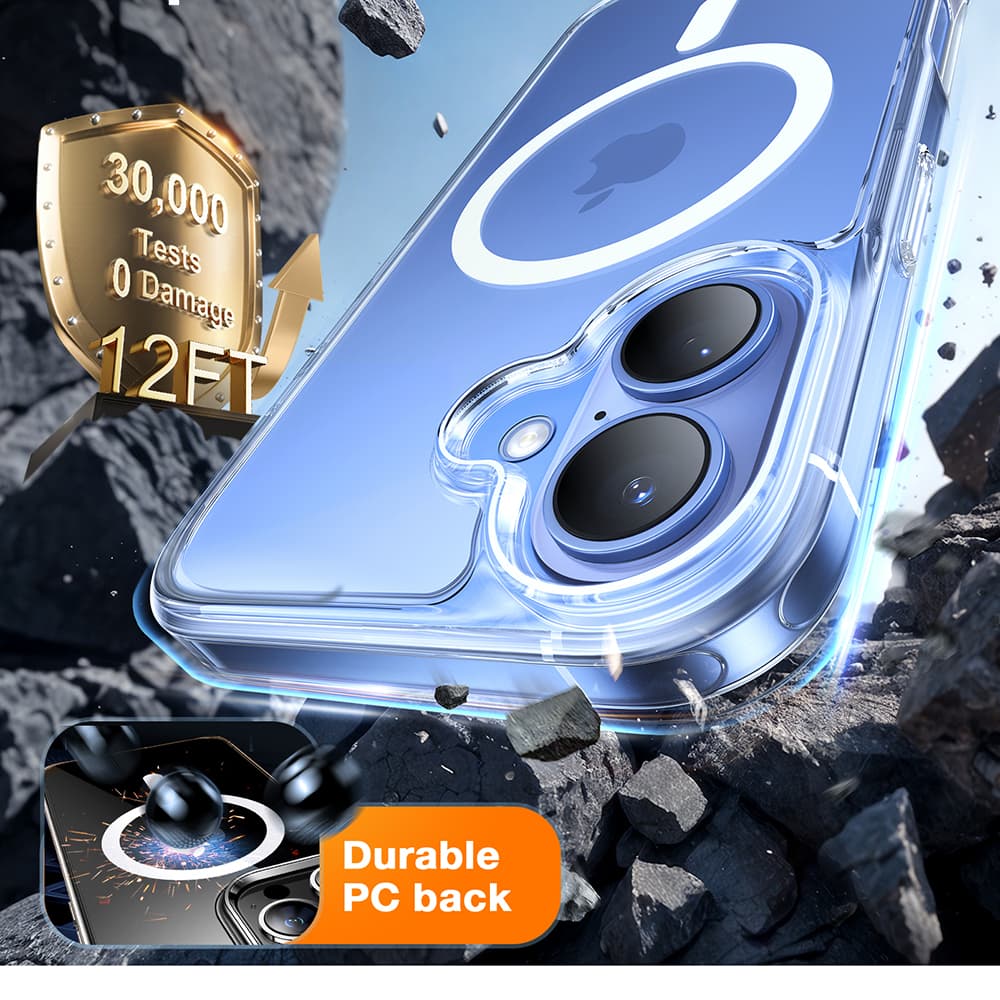 Torras Diamond MagSafe Series iPhone 16 průhledný - náhled 2