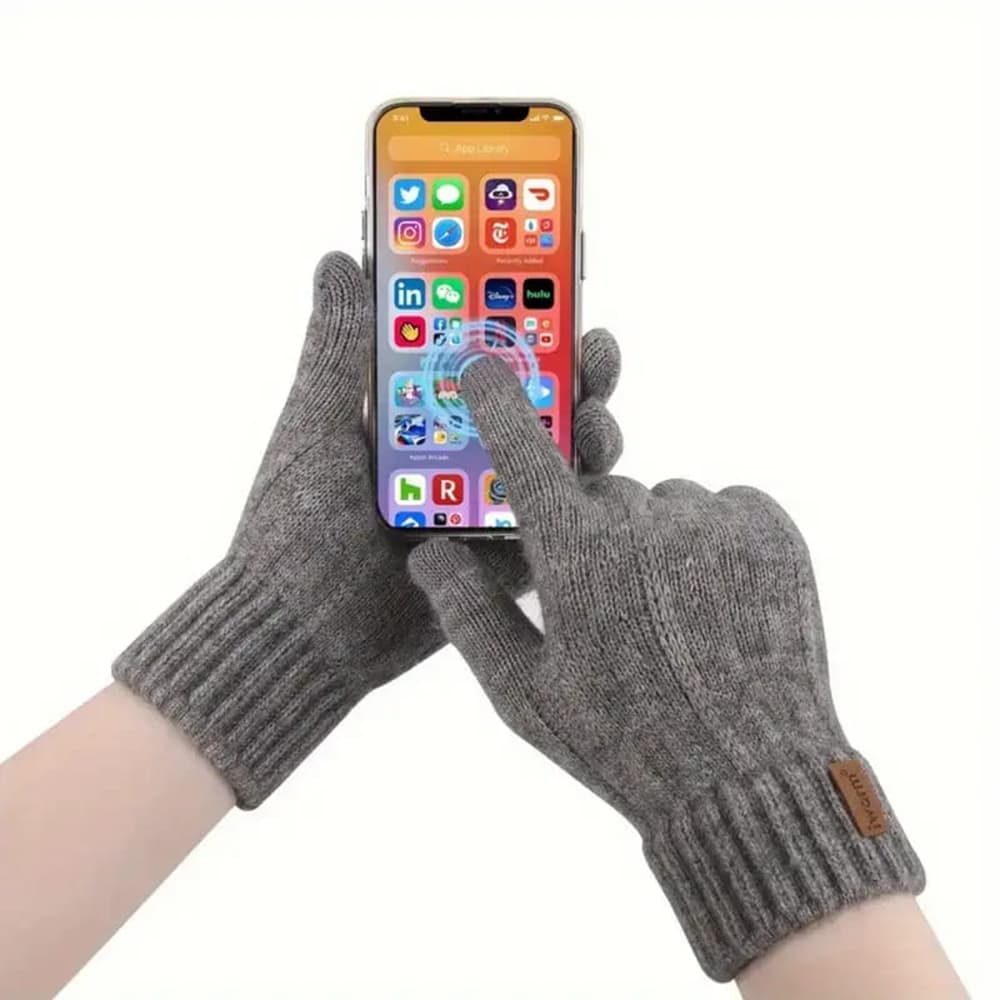 Iwarm rukavice ST0016 z alpaka vlny velikost 22cm kávové - náhled 2