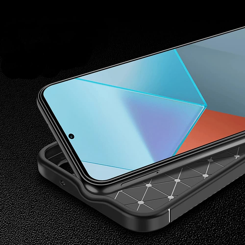 Techsuit CarbonFiber pro Xiaomi Redmi Note 14 Pro 5G/Pro+ 5G/Poco X7 černý - náhled 2