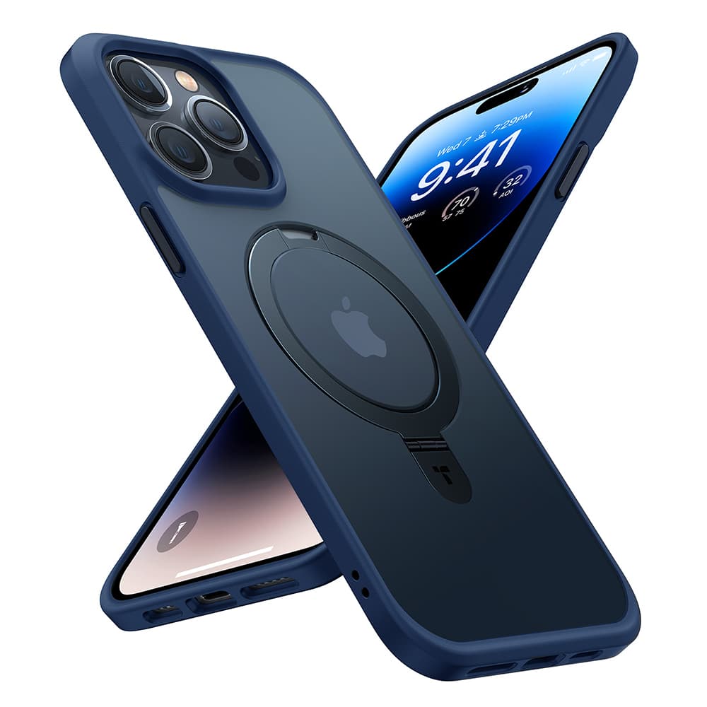 Torras Ostand MagSafe Series iPhone 15 Pro Max námořnická modrá - náhled 2