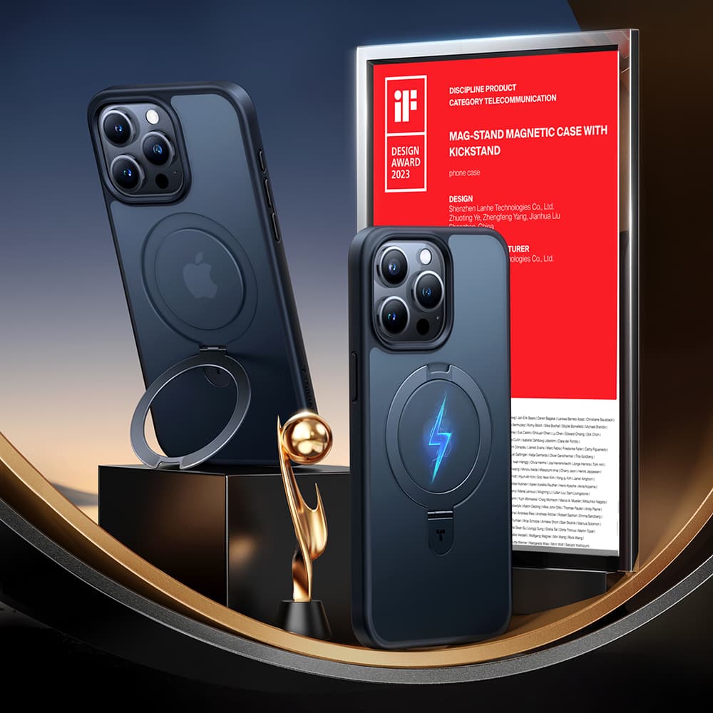 Torras Ostand MagSafe Series iPhone 15 Pro Max černý - náhled 2