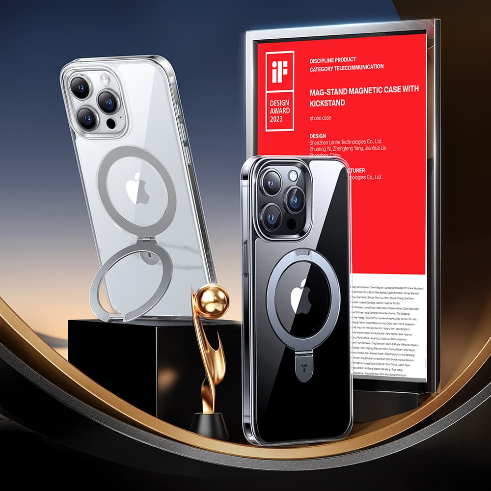 Torras Ostand MagSafe Series iPhone 15 Pro průhledný - náhled 2