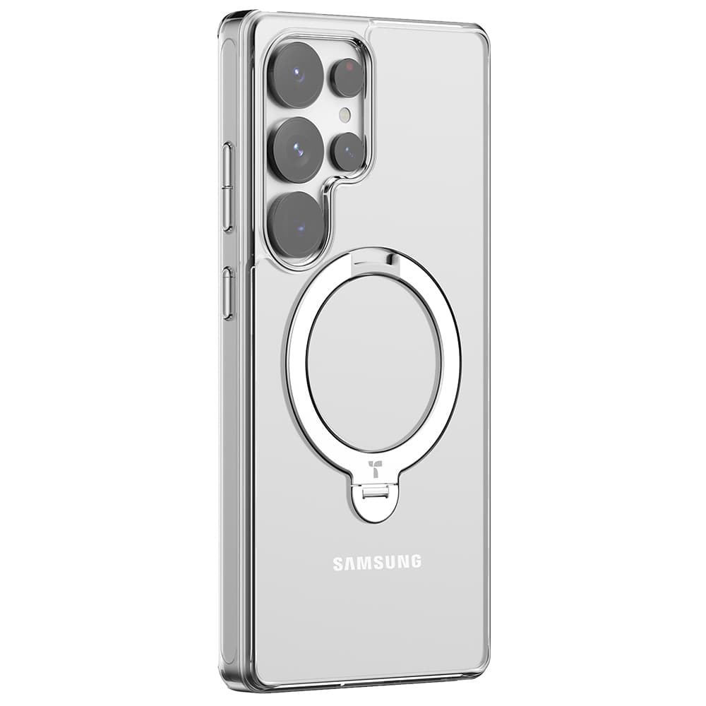 Torras Ostand Spin MagSafe Series Samsung Galaxy S25 Ultra průhledný - náhled 2