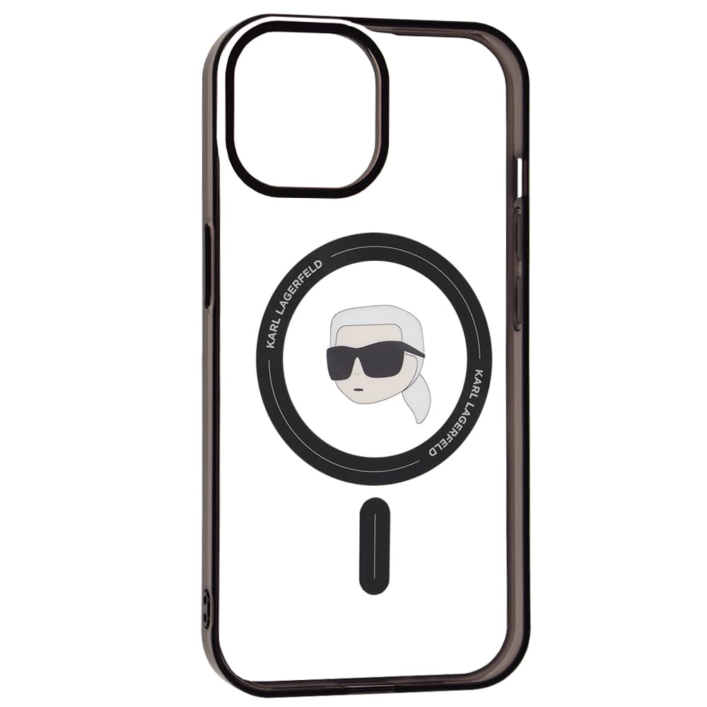 Karl Lagerfeld IML MagSafe iPhone 15 průhledný Karlova hlava - náhled 2