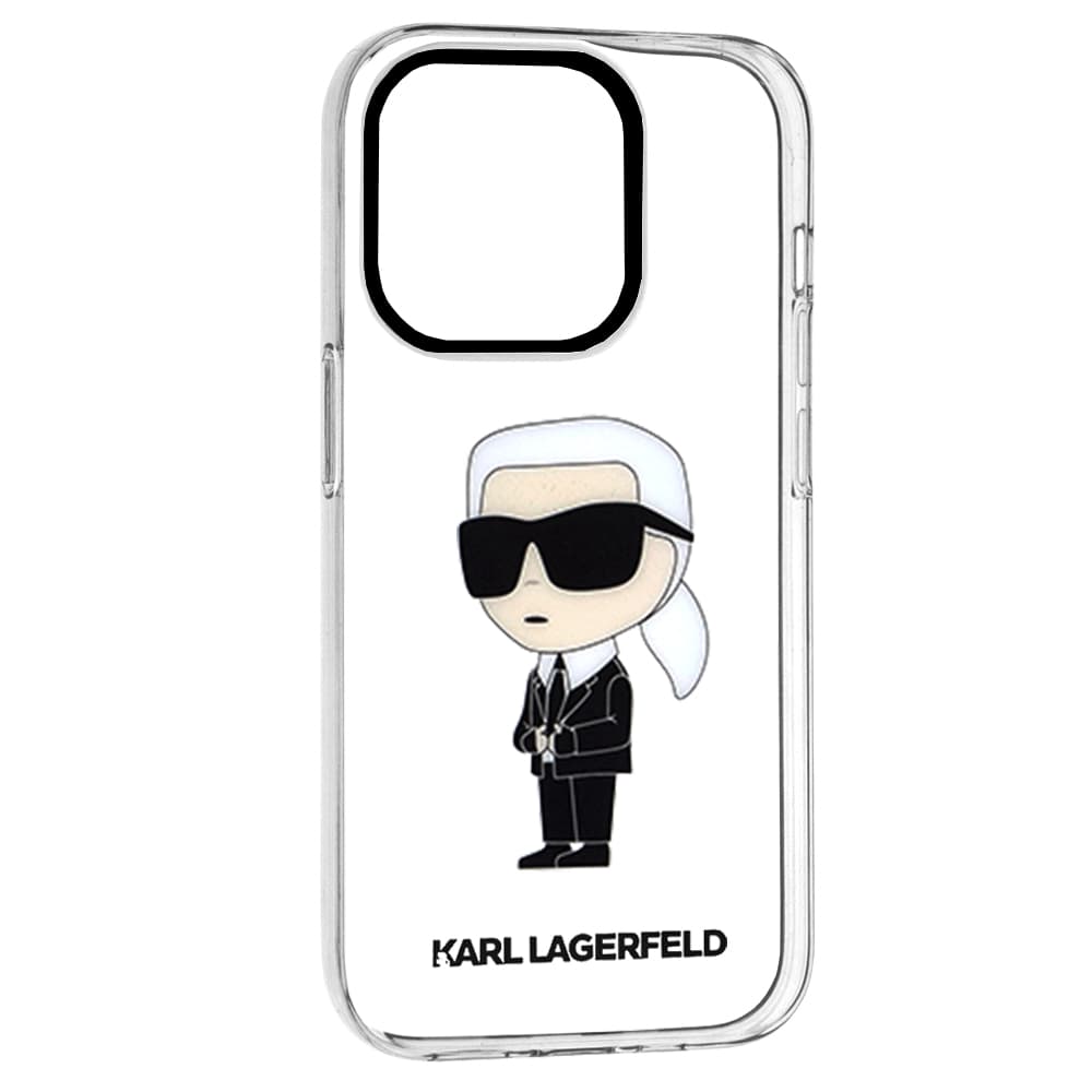 Karl Lagerfeld Hardcase průhledný iPhone 14 Pro Ikonik Karl Lagerfeld - náhled 2