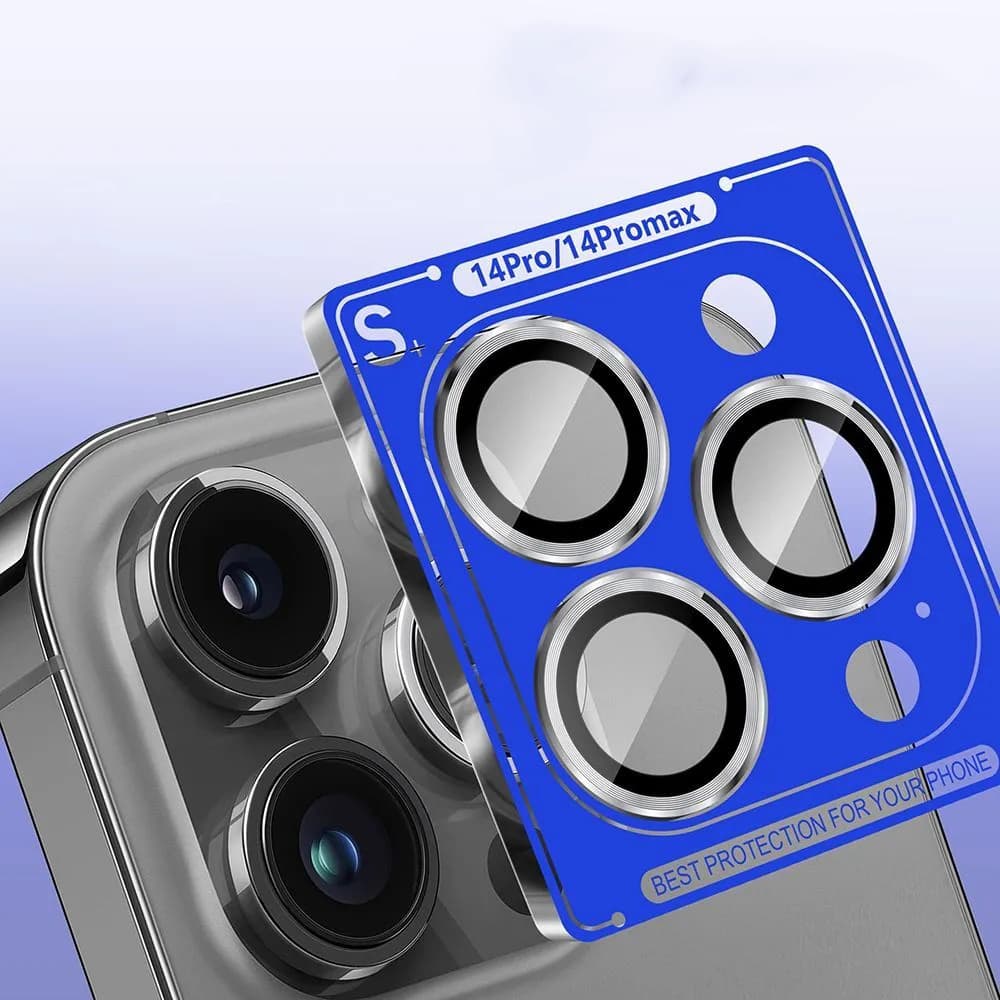 Lito S+ ochranné sklo na kameru iPhone 14 Pro/Pro Max stříbrné - náhled 2