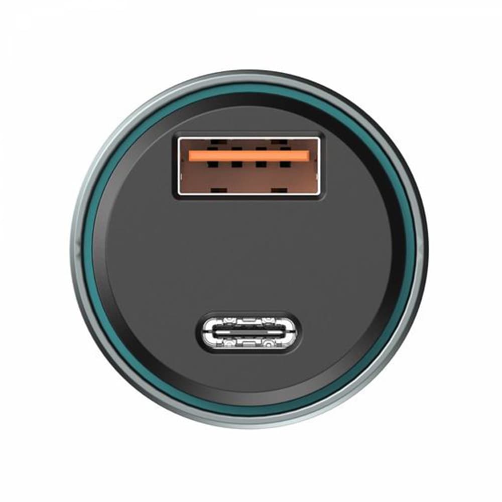Havit Car Charger CC2017 Type-C USB 45W 3A Viditelný vnitřní design černá modrá - náhled 2