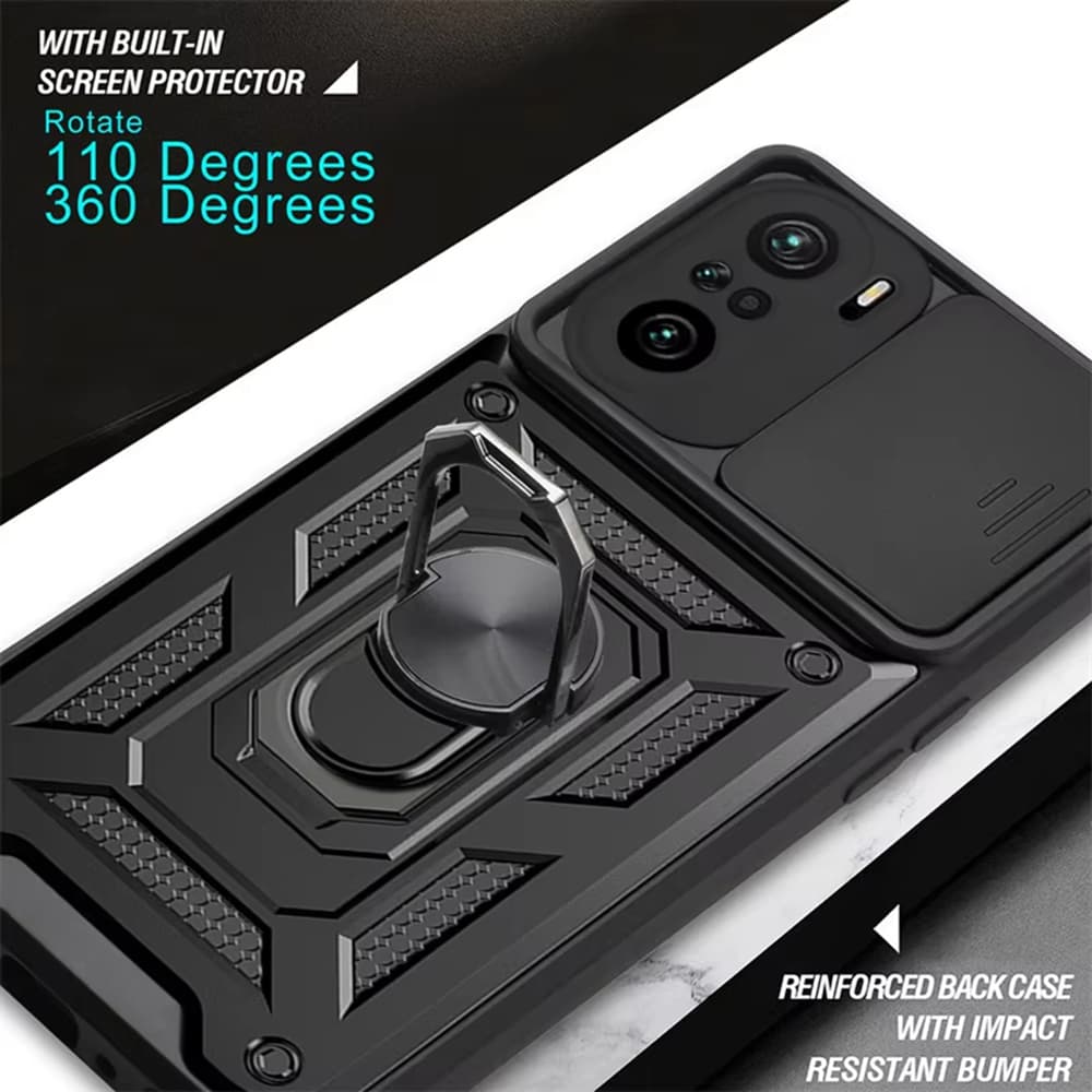 Techsuit CamShield Series Xiaomi Mi 11i Poco F3 černý - náhled 2