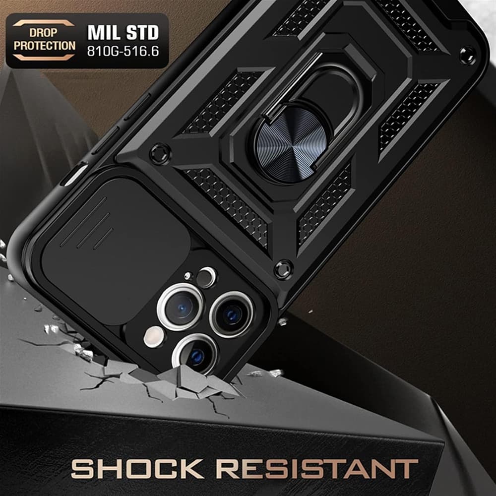 Techsuit CamShield Series pouzdro pro iPhone 12 mini černé - náhled 2