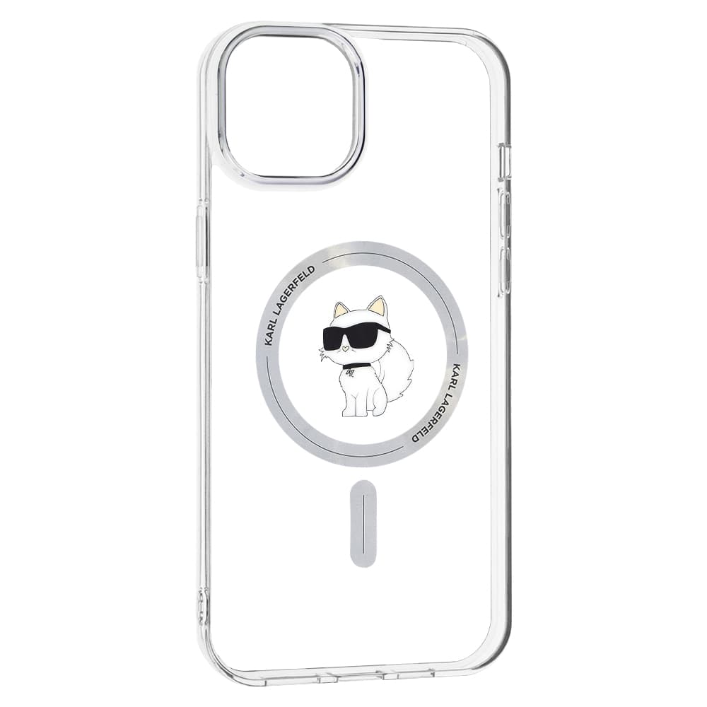 Karl Lagerfeld IML MagSafe iPhone 15 Plus Transparentní Choupette - náhled 2