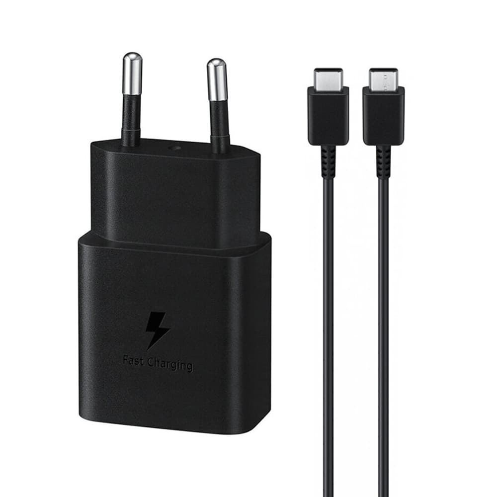 Samsung Originální nástěnná nabíječka EP-T1510XBEGEU Type-C 15W černá - náhled 2
