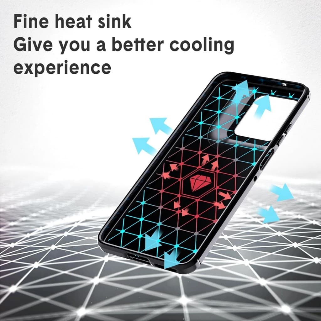 Techsuit Carbon Silicone pro Motorola Moto G15 G15 Power černý - náhled 2