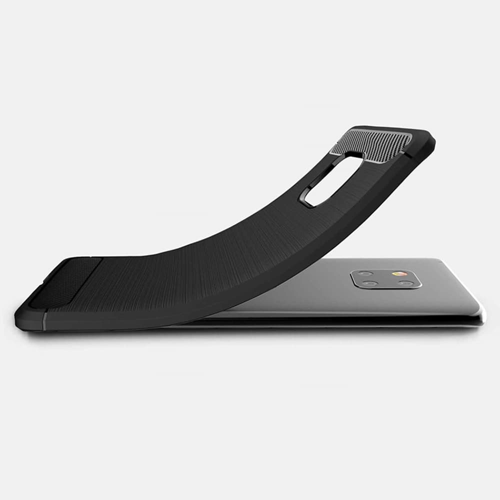 Techsuit Carbon Silicone pro Huawei Mate 20 Pro černá - náhled 2