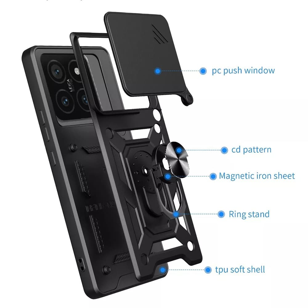 Pouzdro Techsuit CamShield Series pro Xiaomi 15 Pro černé - náhled 2