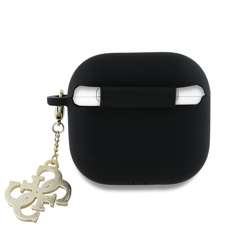 Guess Silicone s přívěskem 4G pro Apple AirPods 4 černá - náhled 2