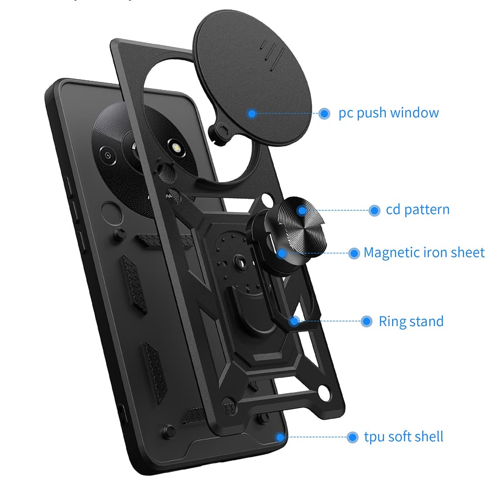 Techsuit řada CamShield Xiaomi Redmi A3 Redmi A3x černá - náhled 2