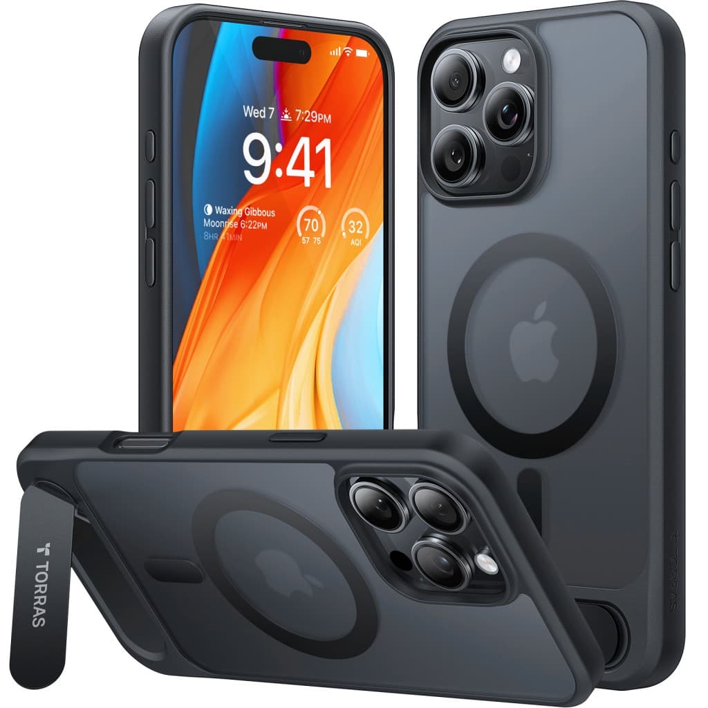 Torras Pstand MagSafe pro iPhone 16 Pro černý - náhled 2