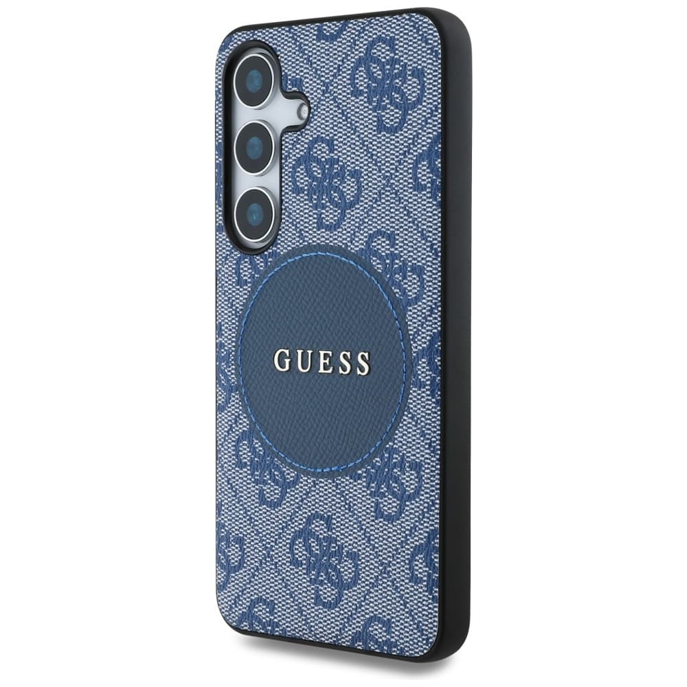 Guess 4G Circle Classic Logo MagSafe Samsung Galaxy S25 Plus modrá - náhled 2
