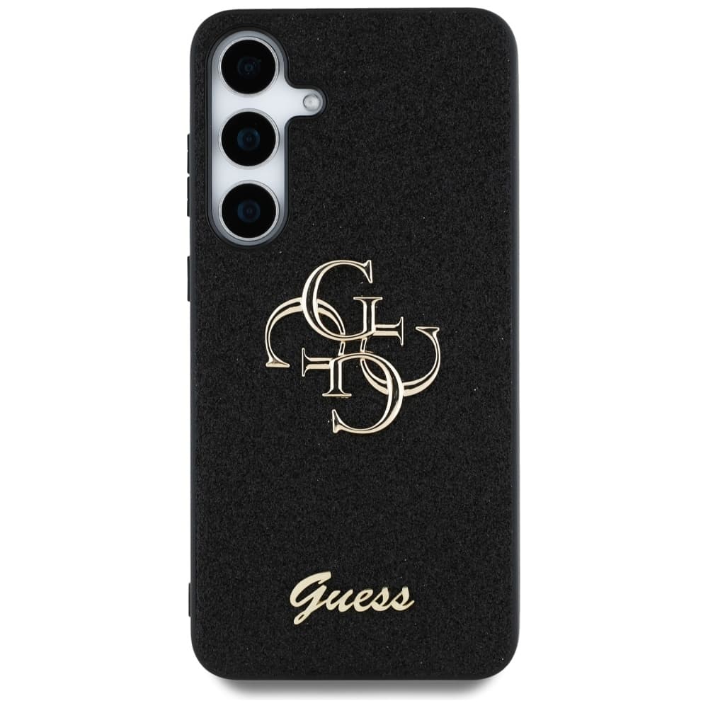 Guess Glitter Script Big 4G Logo GUHCS25SHG4SGK Samsung Galaxy S25 černá - náhled 2