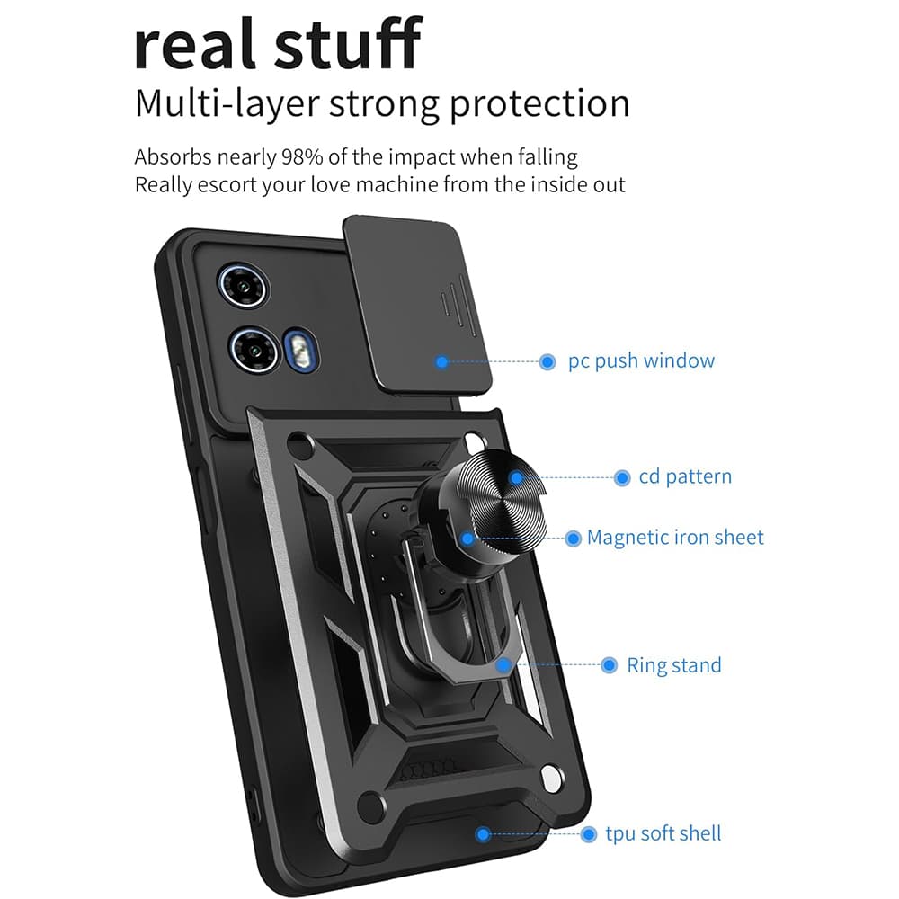 Techsuit CamShield Series pro Motorola Moto G31 Moto G41 černá - náhled 2
