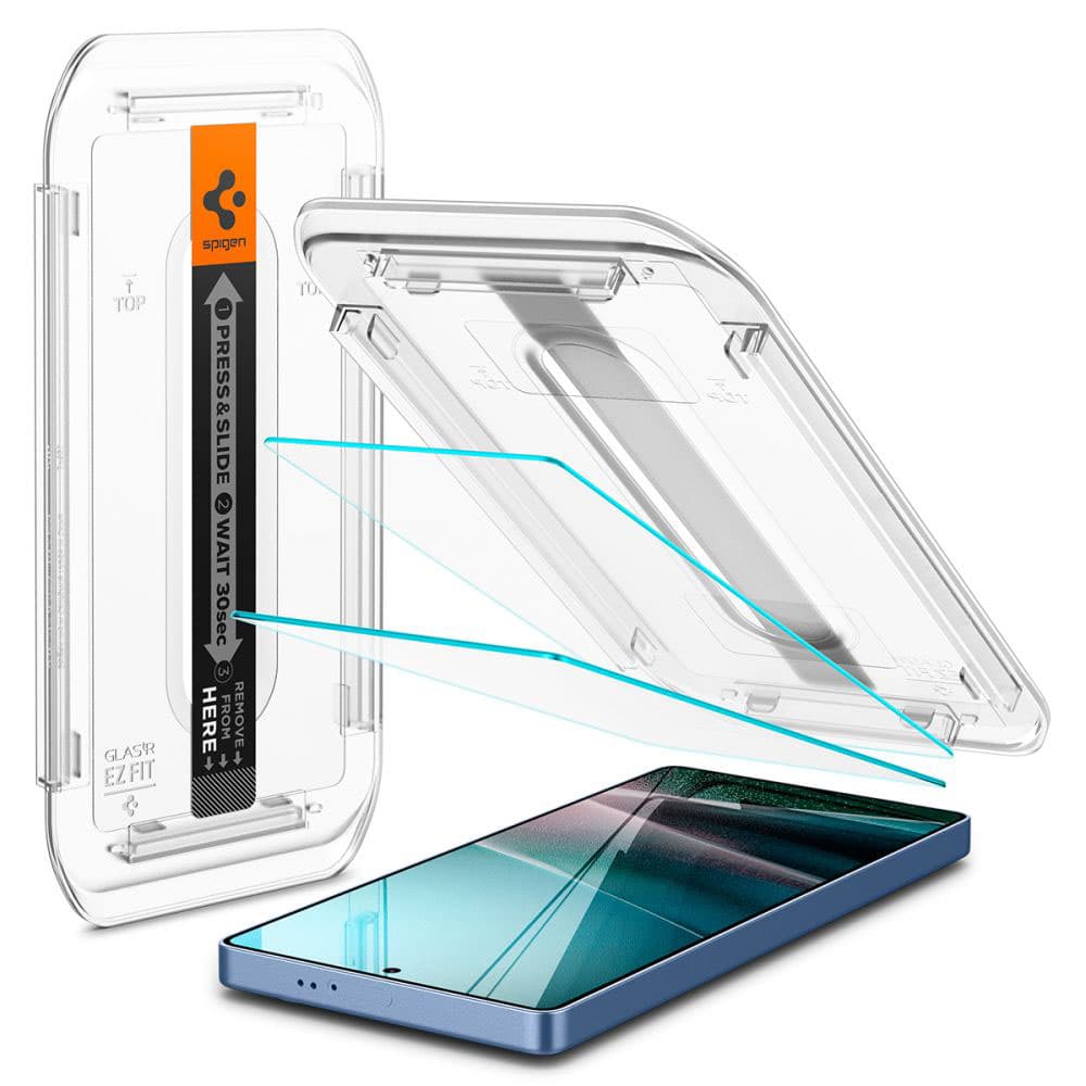 Spigen Glas.tR EZ-FIT HD (2 balení) Samsung Galaxy S25 Ultra průhledný - náhled 2