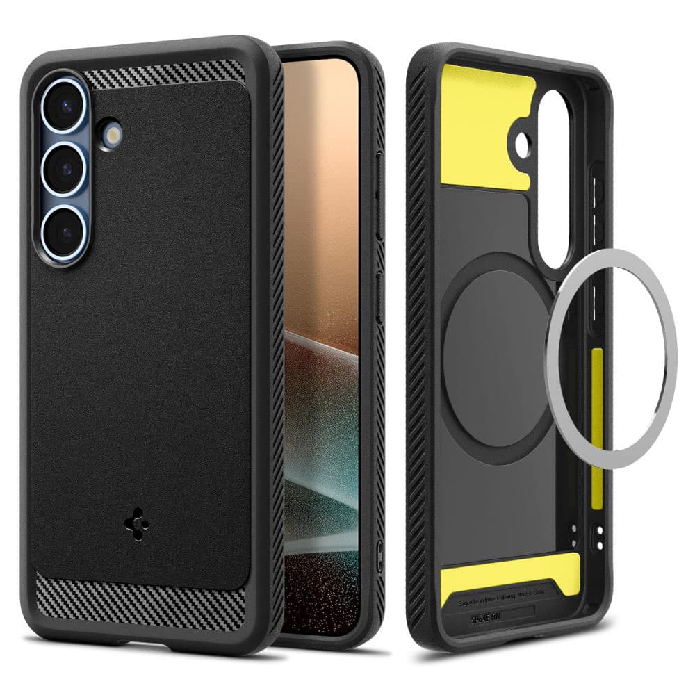Spigen Rugged Armor MagSafe pro Samsung Galaxy S25 matná černá - náhled 2