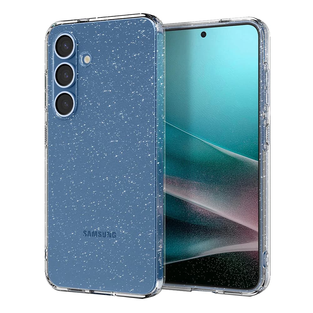 Spigen Liquid Crystal Glitter Samsung Galaxy S25 Křišťálový křemen - náhled 2