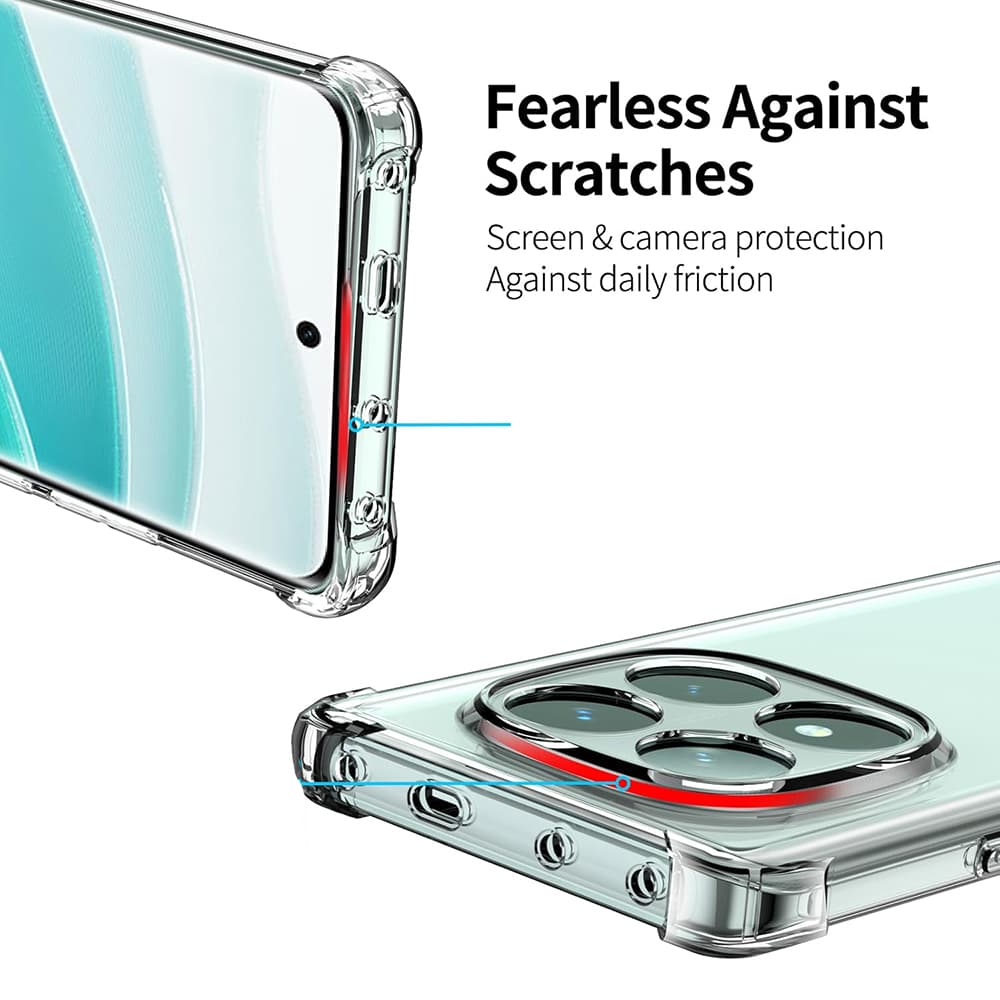 Techsuit Shockproof Clear Silicone pro Xiaomi Redmi Note 14 Pro 4G - náhled 2