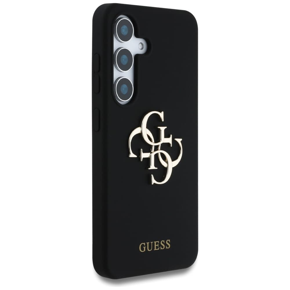 Guess Silicone 4G Big Metal Logo pouzdro Samsung Galaxy S25 černé - náhled 2