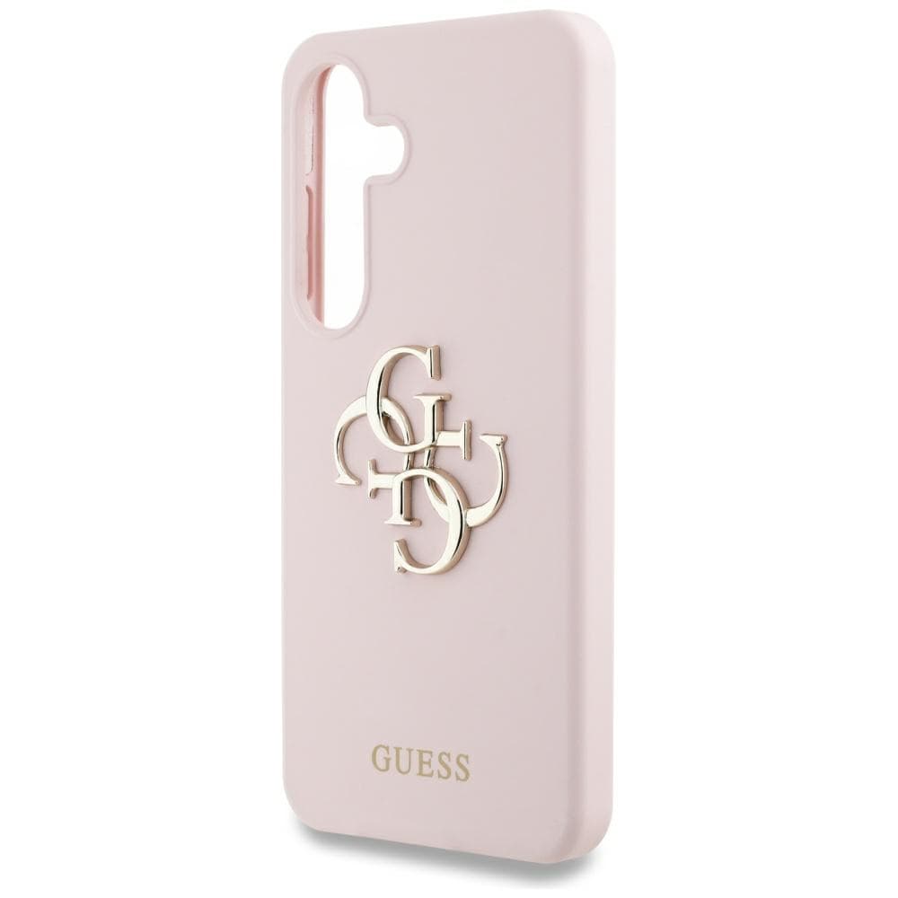 Guess Silicone 4G Big Metal Logo pro Samsung Galaxy S25 růžová - náhled 2