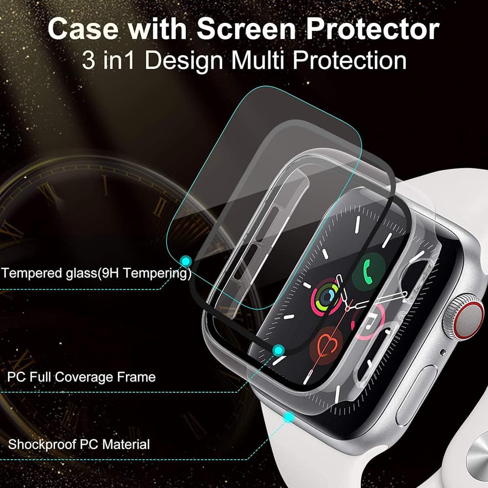 Techsuit - Defense360 Pro - Samsung Galaxy Watch4 / 5 (40mm) - černá - náhled 2