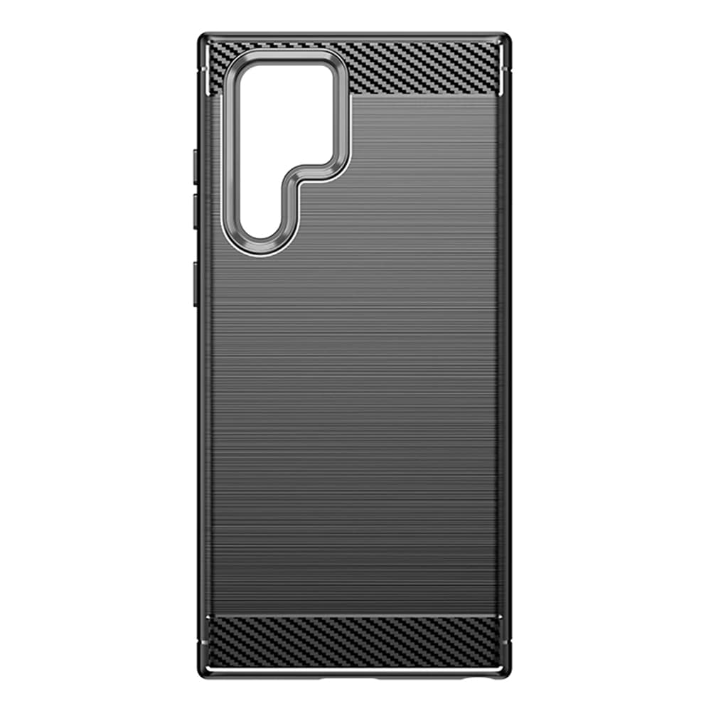 Techsuit Karbon Silikon Samsung Galaxy S23 Ultra Černý - náhled 2