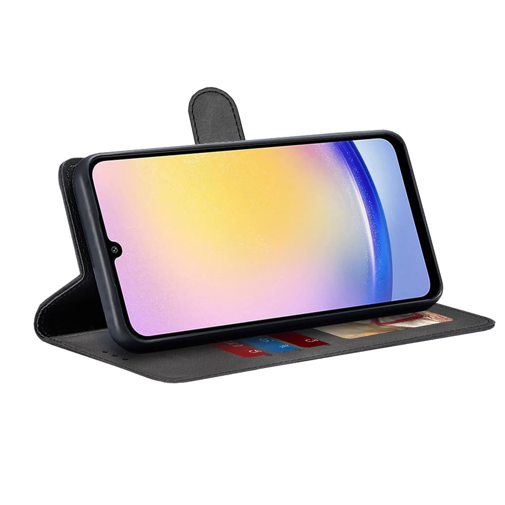 Techsuit Knižkové pouzdro Samsung Galaxy A25 5G Černá - náhled 2