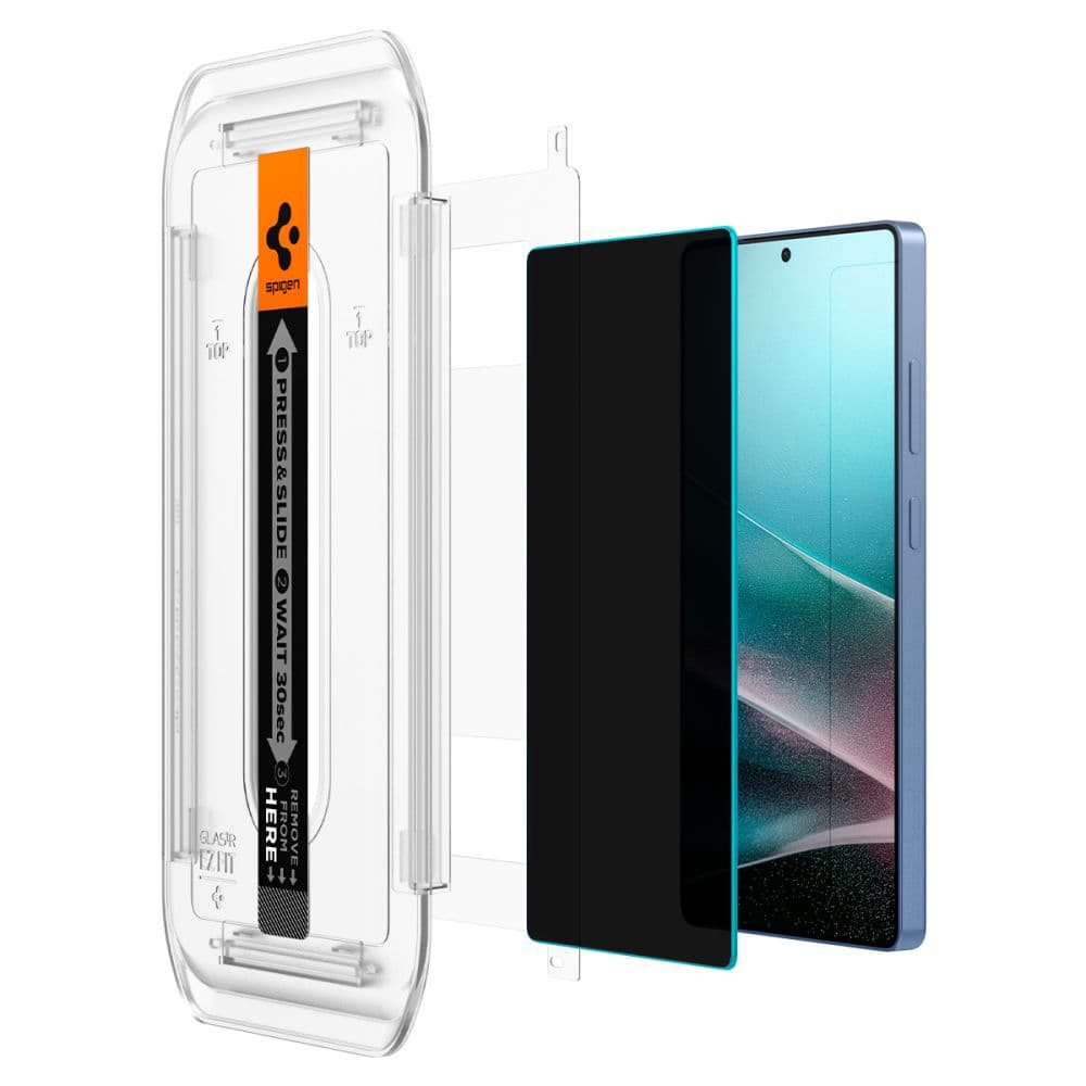 Spigen Glas.tR EZ-FIT HD (2 balení) Samsung Galaxy S25 Ultra Privacy - náhled 2