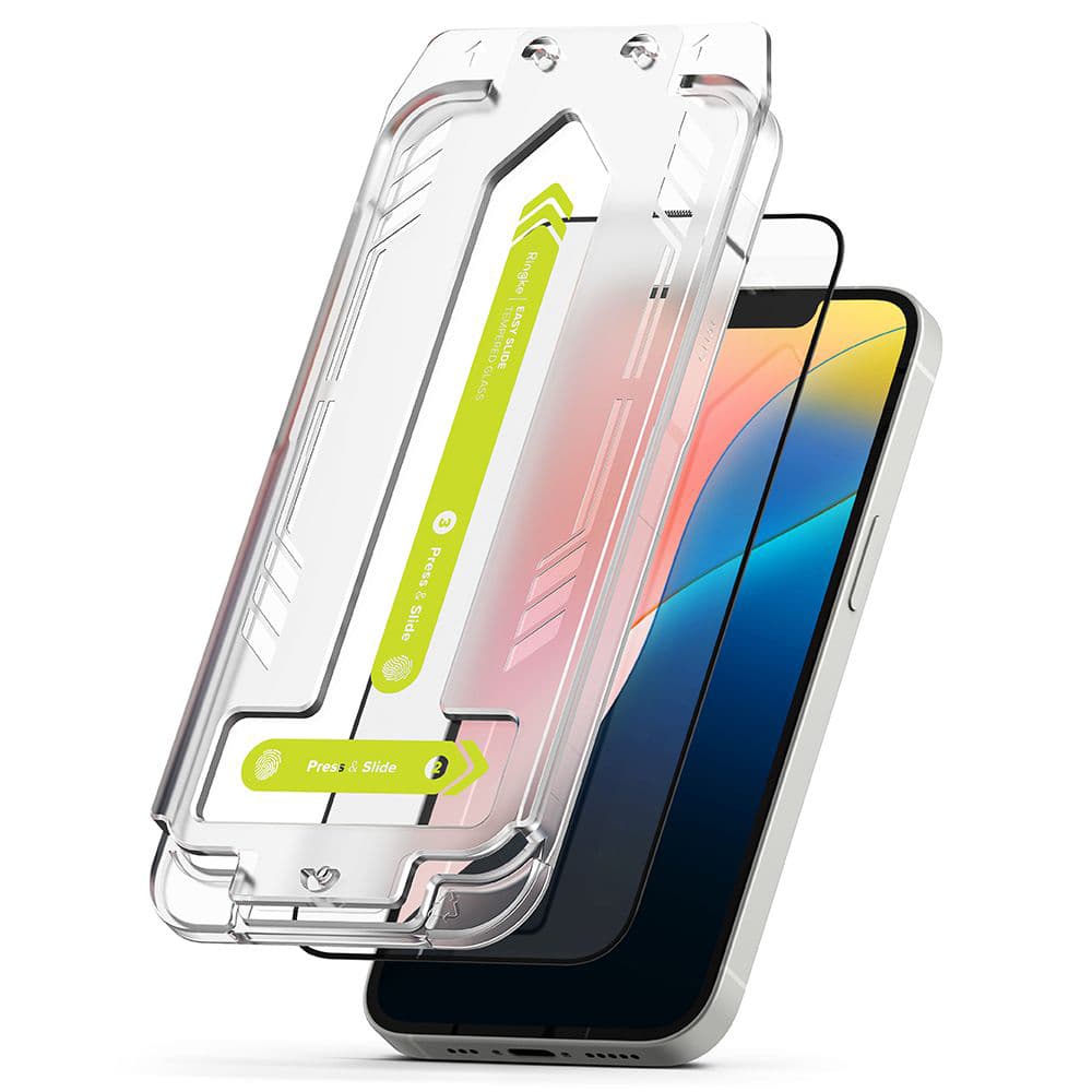 Ringke Easy Slide tvrzené sklo 2 kusy iPhone 16e černé - náhled 2