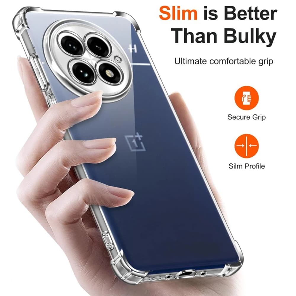 Techsuit Shockproof průhledný silikonový obal OnePlus 13 průhledný - náhled 2