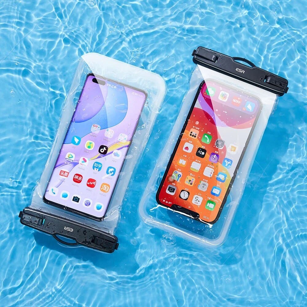 ESR Vodotěsné pouzdro IPX8 pro telefon 6.5" Černá - náhled 2