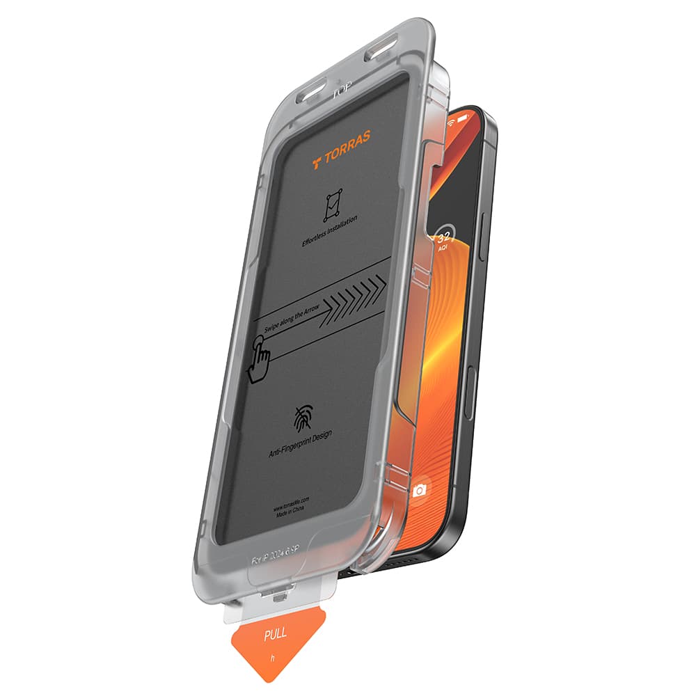Torras GlassGo Install Master Privacy pro iPhone 16 Pro černý - náhled 2