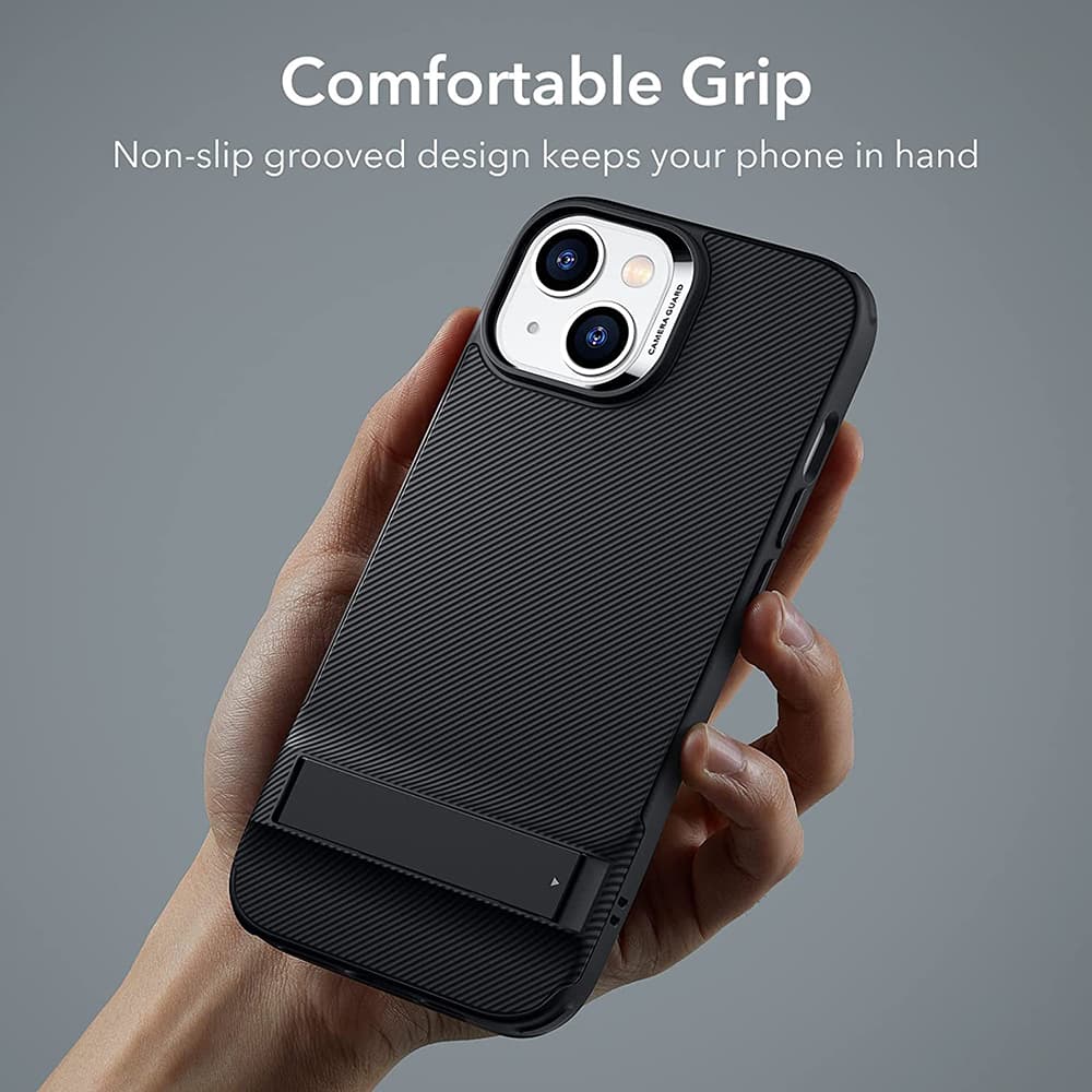 ESR Air Shield Boost Kickstand iPhone 14 Plus Průsvitná černá - náhled 2